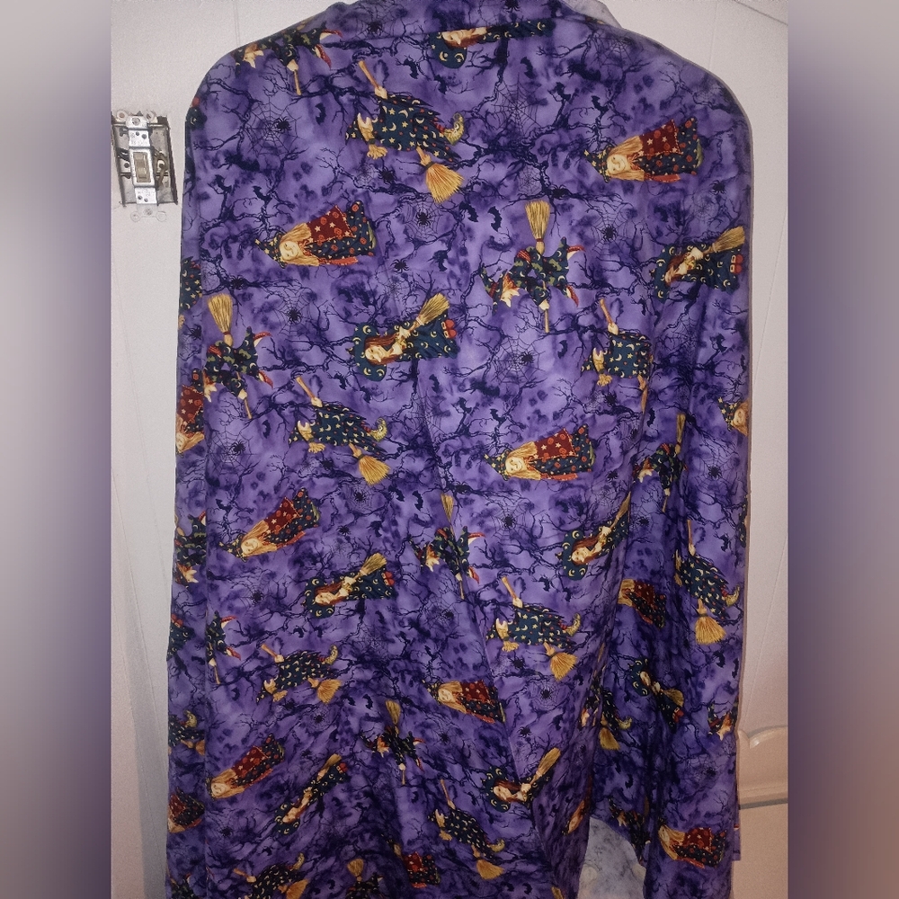 Hand Crafted Purple Witch Tablecloth